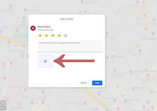 images to your google review